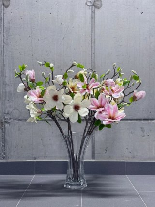 PAN KWIATEK- MAGNOLIA SZTUCZNA KWIATY SZTUCZNE MAGNOLII 72cm cream nowość